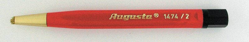 Grattabugia a penna con inserti in filo di ottone Grattabugia a penna con inserti in filo di ottone