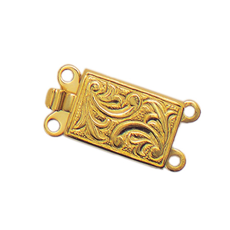 Square clasps for bracelets 2-rows Square clasps for bracelets 2-rows