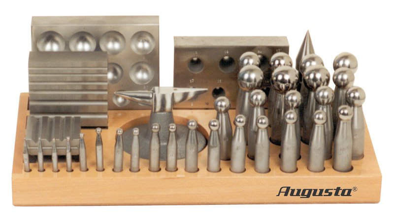 Dapping punches set with different dapping dies Dapping punches set with different dapping dies