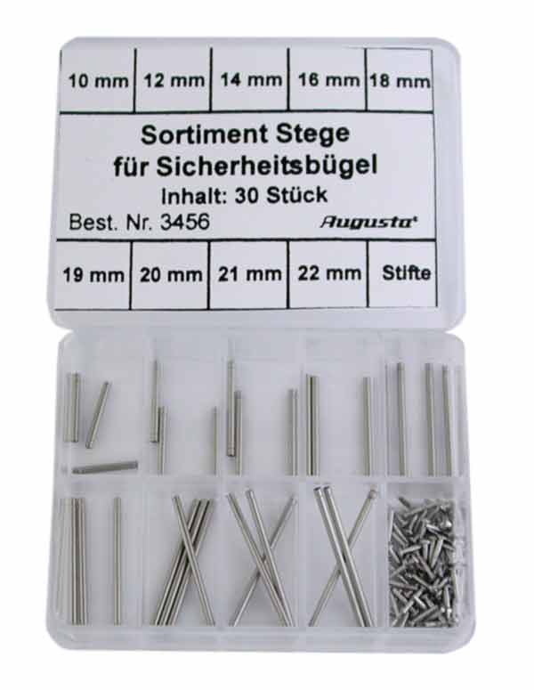 Assortment bars for safety braces