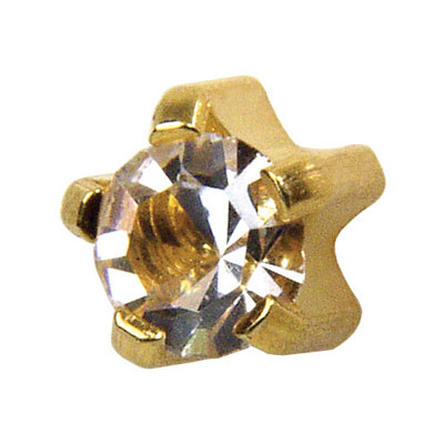 66486.4 Medico ear studs, yellow