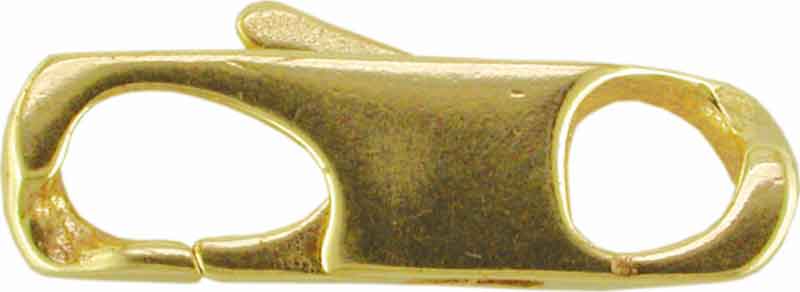 Jewel clasp 4 mm for curb chains