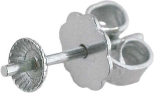 EAR STUD WHITE GOLD 585 WITH PEARL CUP EAR STUD WHITE GOLD 585 WITH PEARL CUP