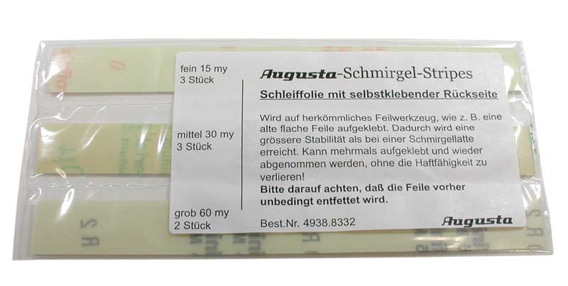 Set di strisce smeriglio 3M adesive per lime Set di strisce smeriglio 3M adesive per lime