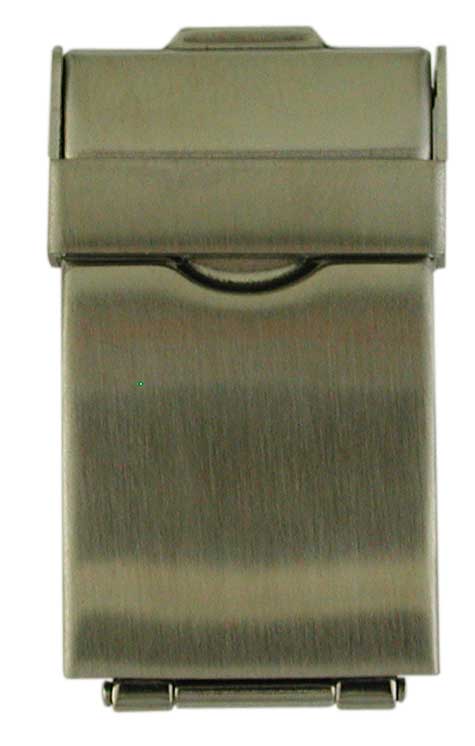 Folding clasps for metal bracelets