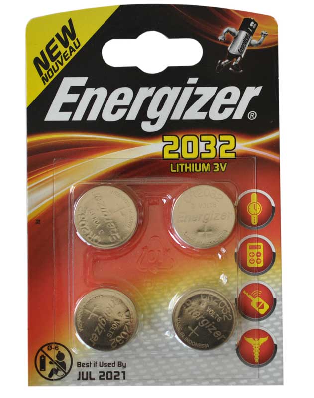 Energizer lithium batteries CR2032