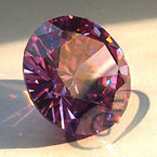 Cubic Zirconia sintetiche lavender, rotonde Cubic Zirconia sintetiche lavender, rotonde