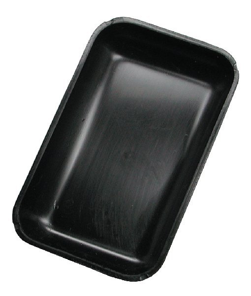 Vassoio nero portapietre in plastica Vassoio nero portapietre in plastica