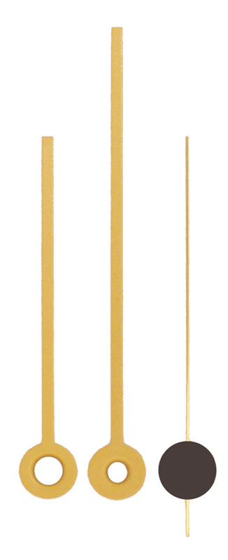 Clock hands yellow 80/60 mm Clock hands yellow 80/60 mm