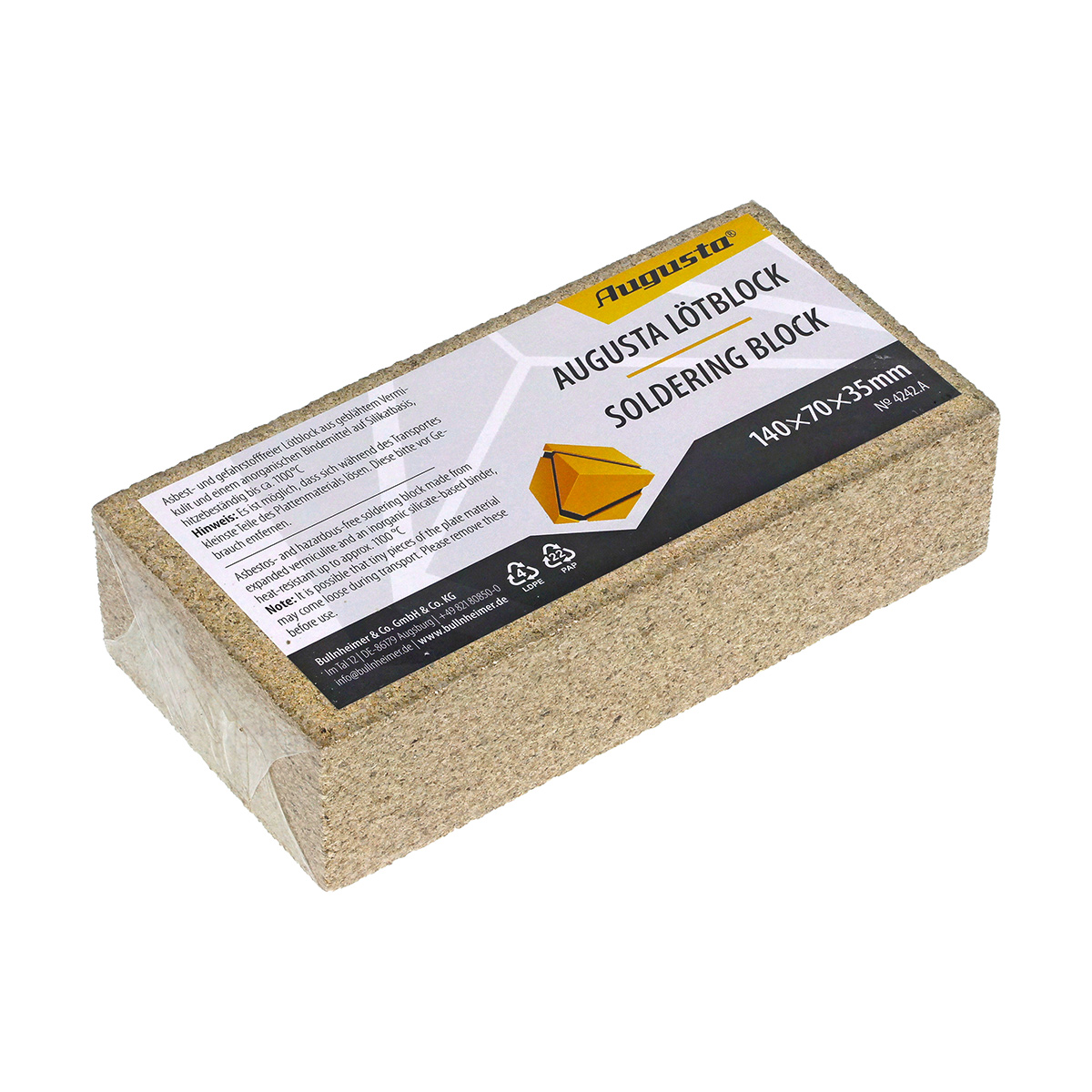 4242_A Augusta® soldering block
