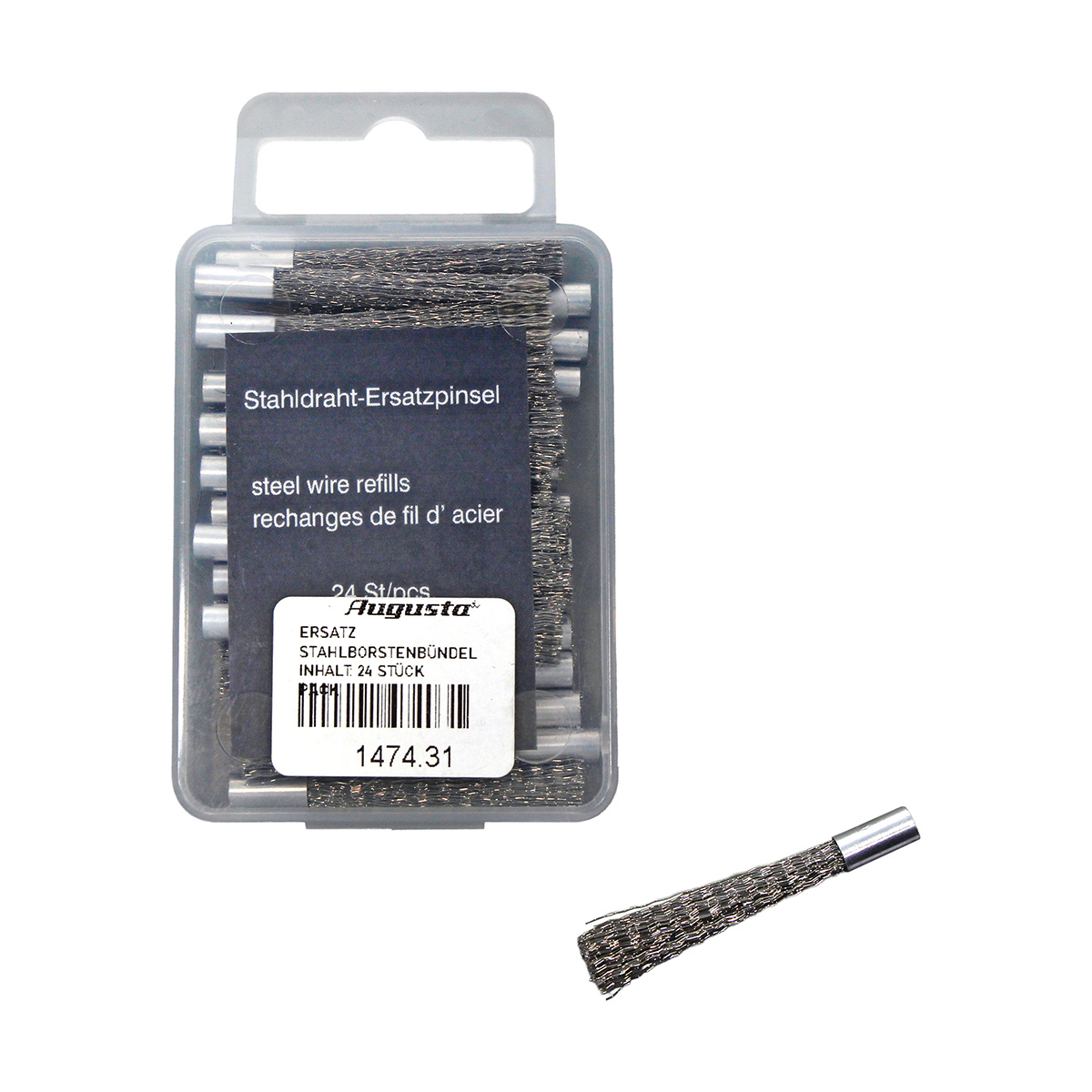 Spare brushes steel wire