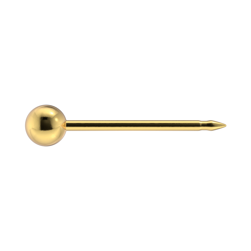 System 75 ear studs, gold plated