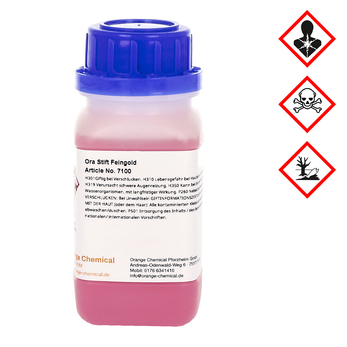 3587_7100_Gefahr Doratura per stilogalvanica Ora, oro fino