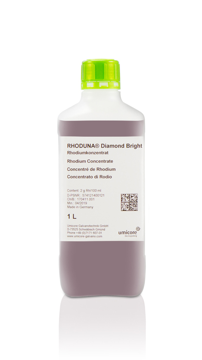 Rhodium bath Rhoduna diamond bright