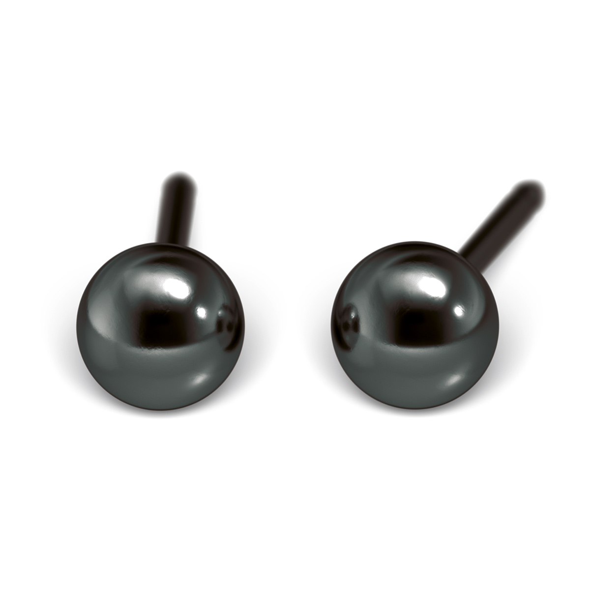27517_300 System 75 Erstohrstecker schwarz