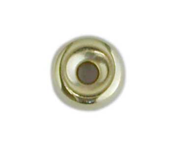 Flat roundel 6 mm silver