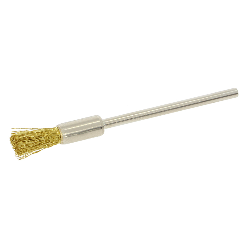 Polirapid end brush - brass wire