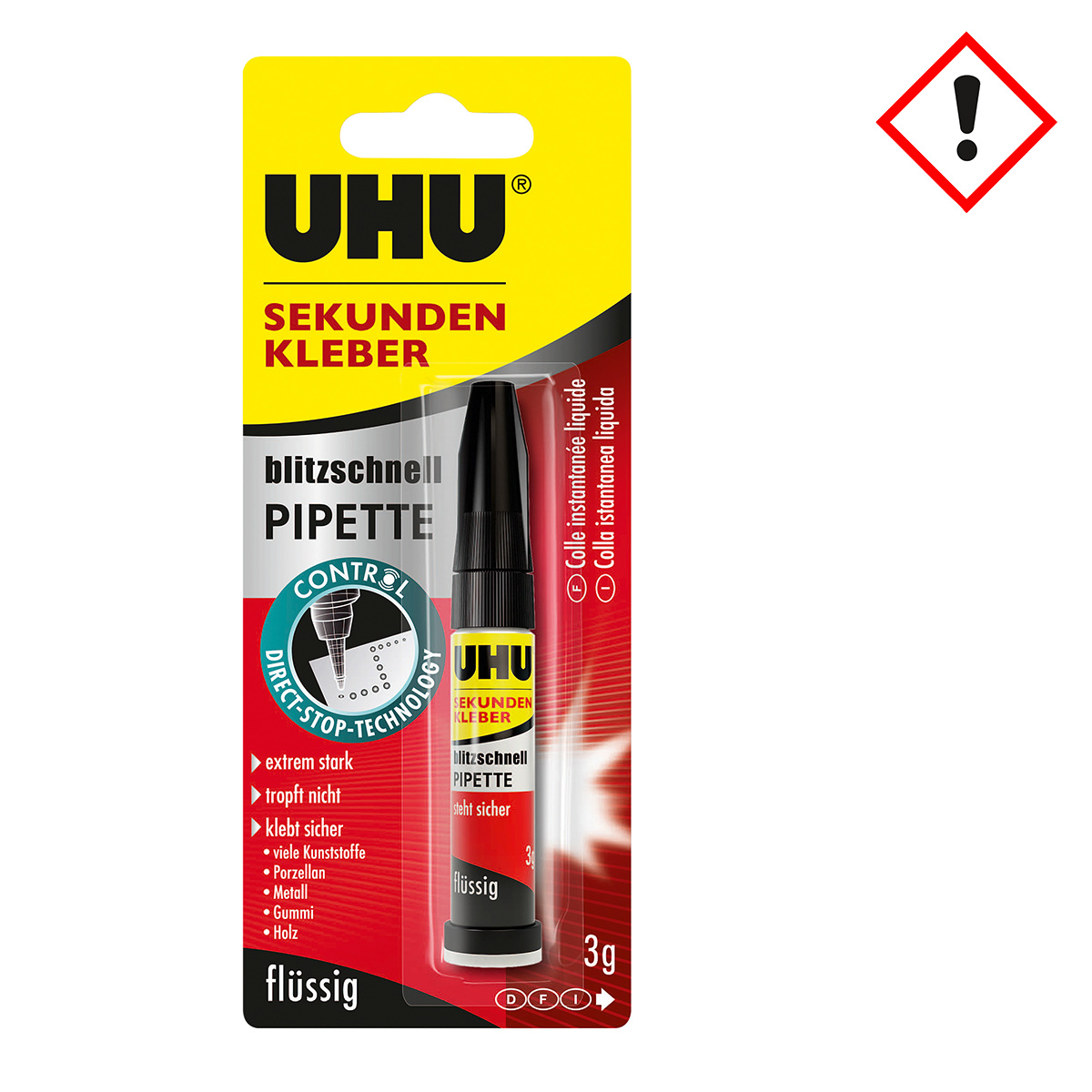 Uhu Superglue ultra fast pipette Uhu Superglue ultra fast pipette