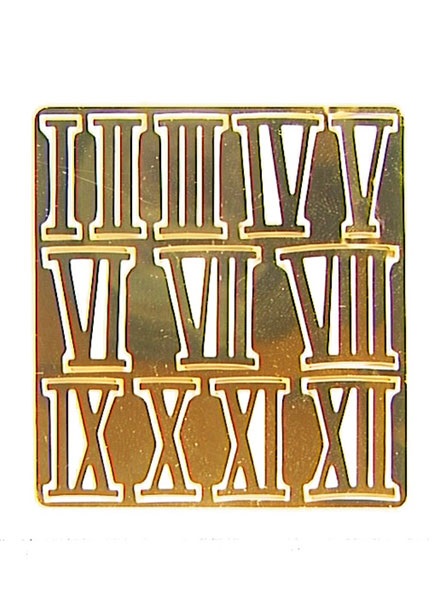 Zahlensätze aus Messing