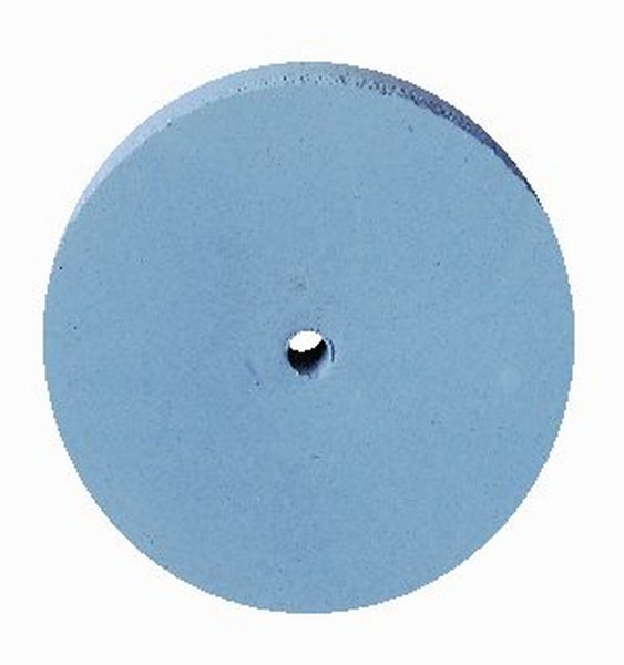 Ruota abrasiva blu in silicone Ø 22 mm
