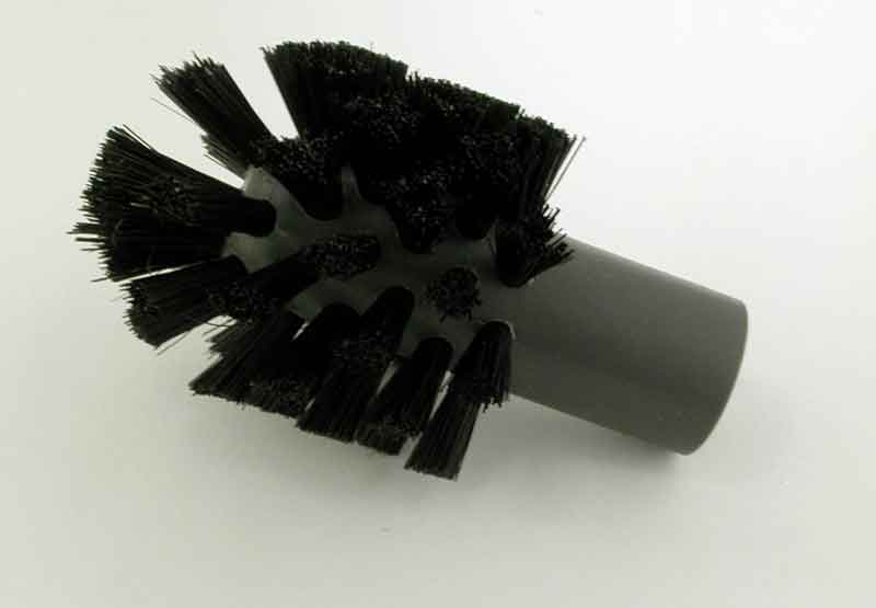 Brush head black bristles