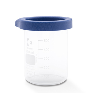 Glass beaker with lid 600 ml