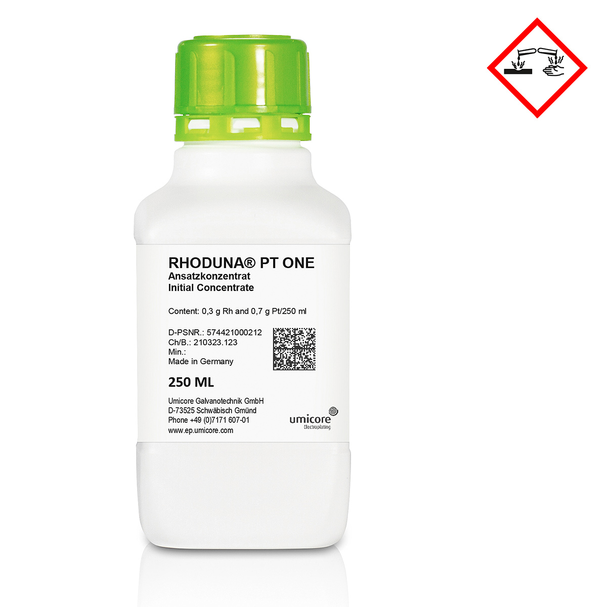 Rhodiumbad Rhoduna PT one (Rhodium-Platin-Elektrolyt)