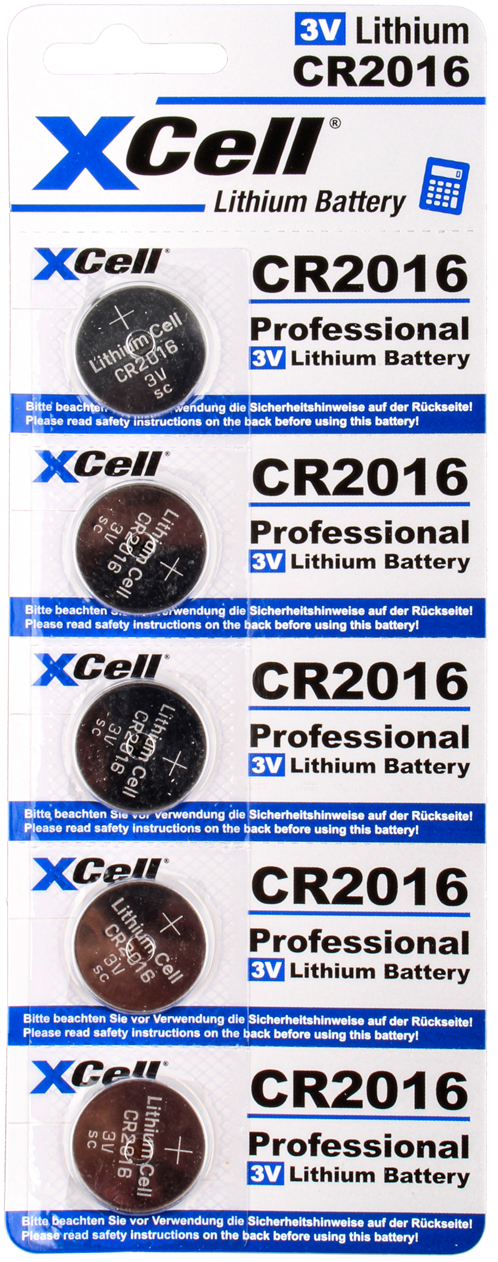 XCell Lithiumbatterien CR2016