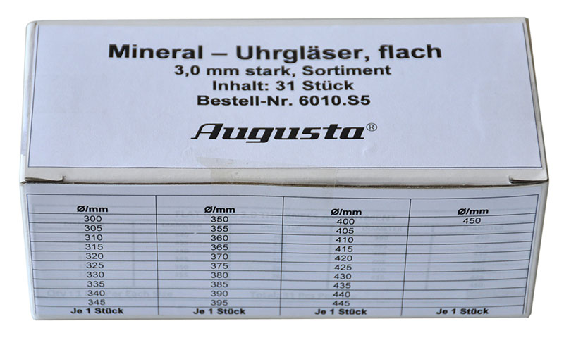 Assortimento di vetri minerali piani Assortimento di vetri minerali piani