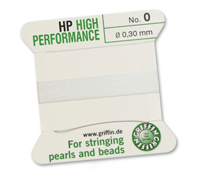 Griffin bead cord High Performance white