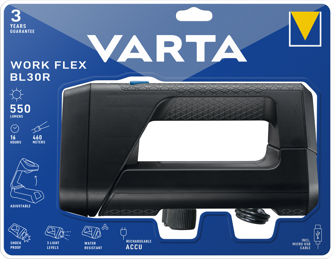 Varta flashlight Work Flex BL30R