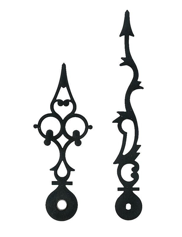 Clock hands black 110/80 mm Clock hands black 110/80 mm