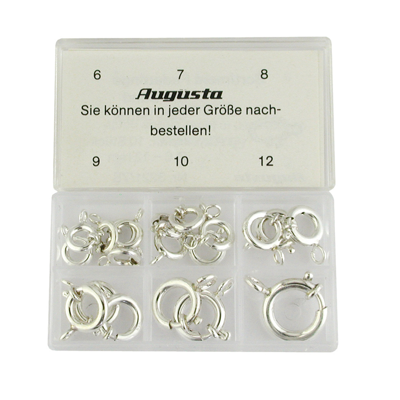 Assortment spring rings with collar