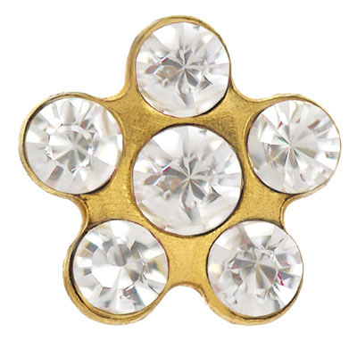 System 75 ear studs, 14 ct yellow gold System 75 ear studs, 14 ct yellow gold