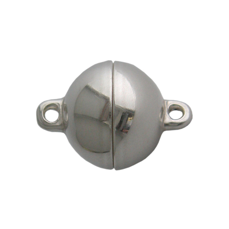 Magnetschließen Kugel Silber 