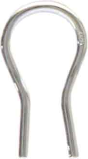 Omega clip for ear clips, separate, silver Omega clip for ear clips, separate, silver