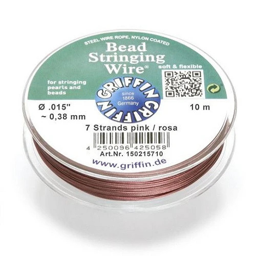 1575.3802010 Steel wire nylon coated pink 0.45 mm