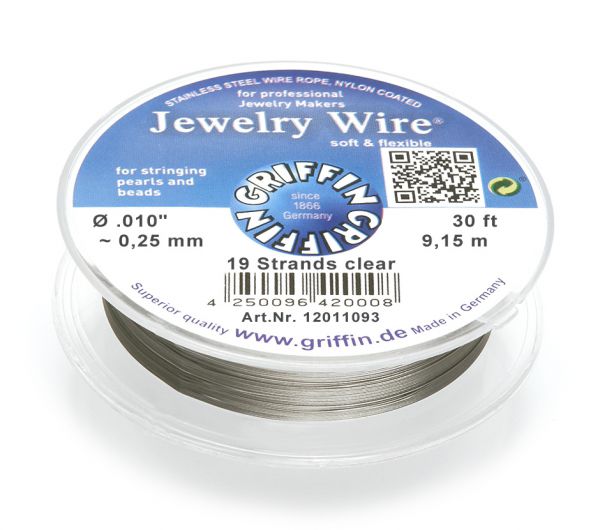 Griffin Jewelry Wire Ø 0.25 mm clear Griffin Jewelry Wire Ø 0.25 mm clear