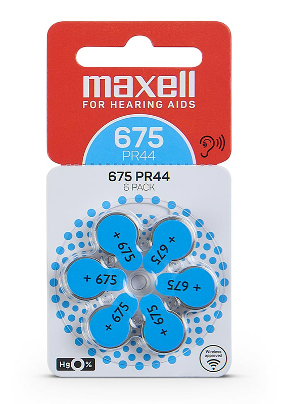 Maxell Hörgerätebatterien 675
