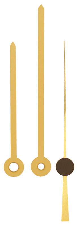 Clock hands yellow 90/70 mm Clock hands yellow 90/70 mm