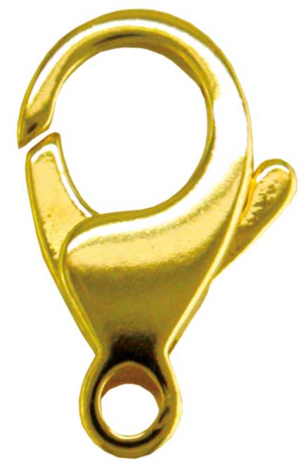 Jewel clasp 8.5 mm flat casted