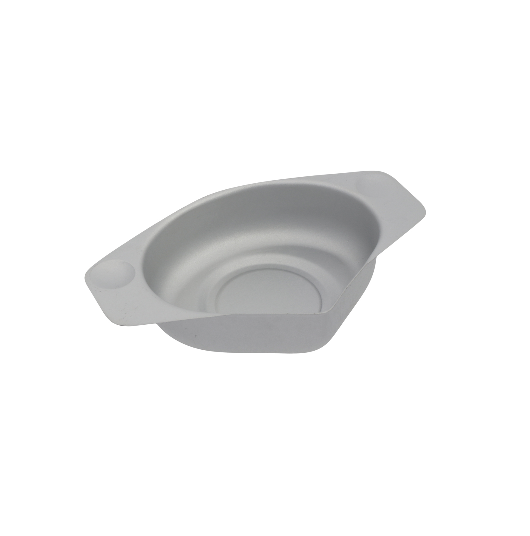 Weighing pan for carat, grey