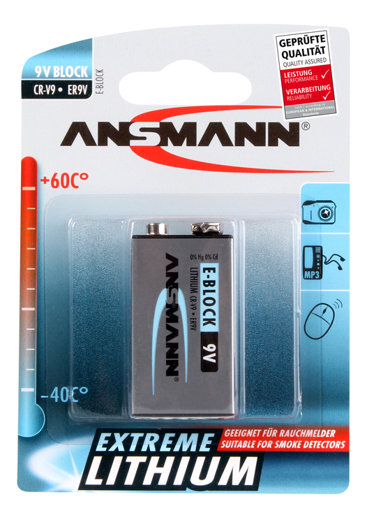 Ansmann 9V block extreme lithium Ansmann 9V block extreme lithium