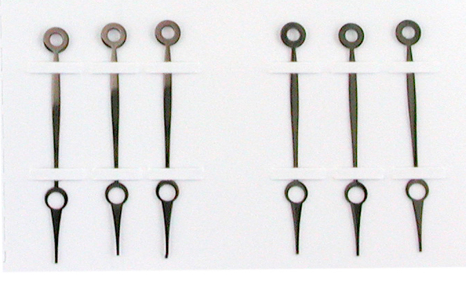 Lancette per orologi da tasca Breguet, nere Lancette per orologi da tasca Breguet, nere