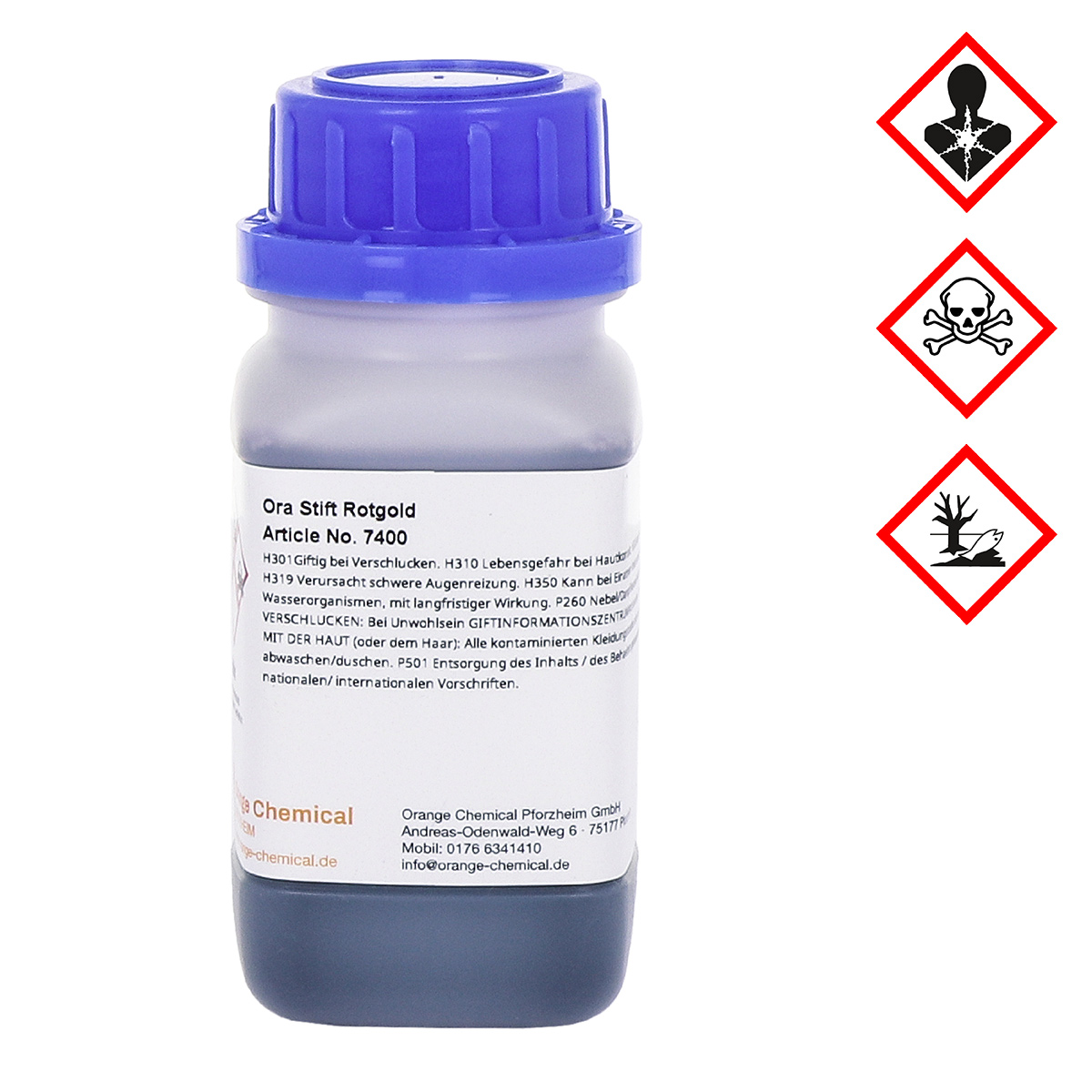 3587_7400_Gefahr Doratura per stilogalvanica Ora oro rosso