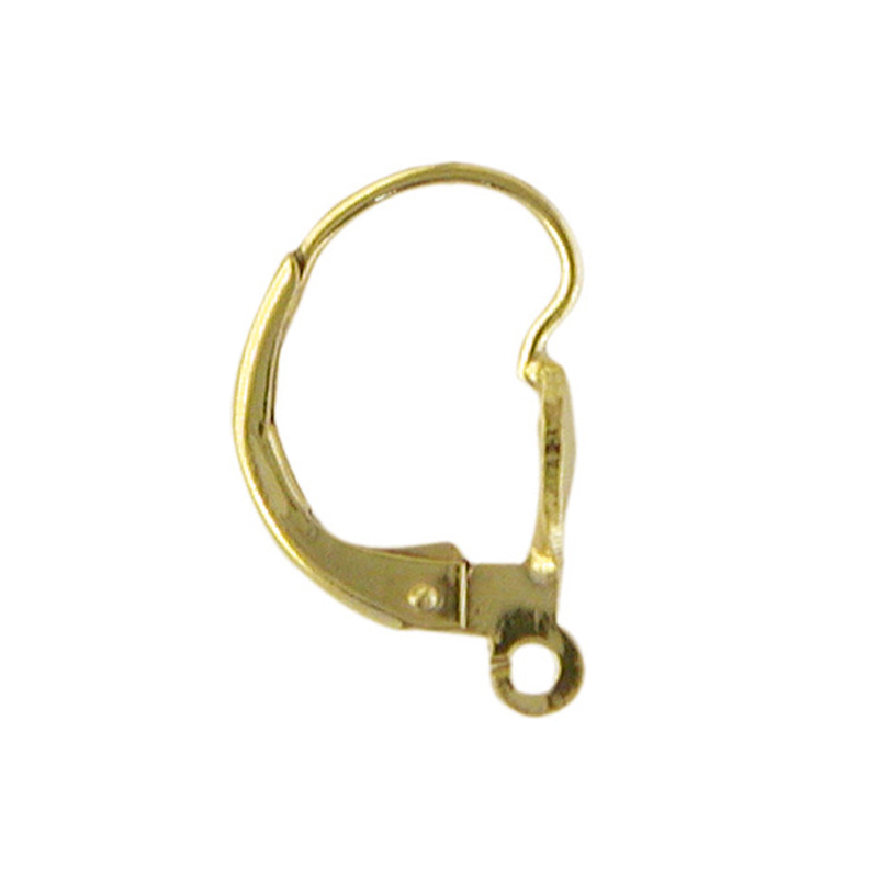 LEVER BACKS YELLOW PLATED