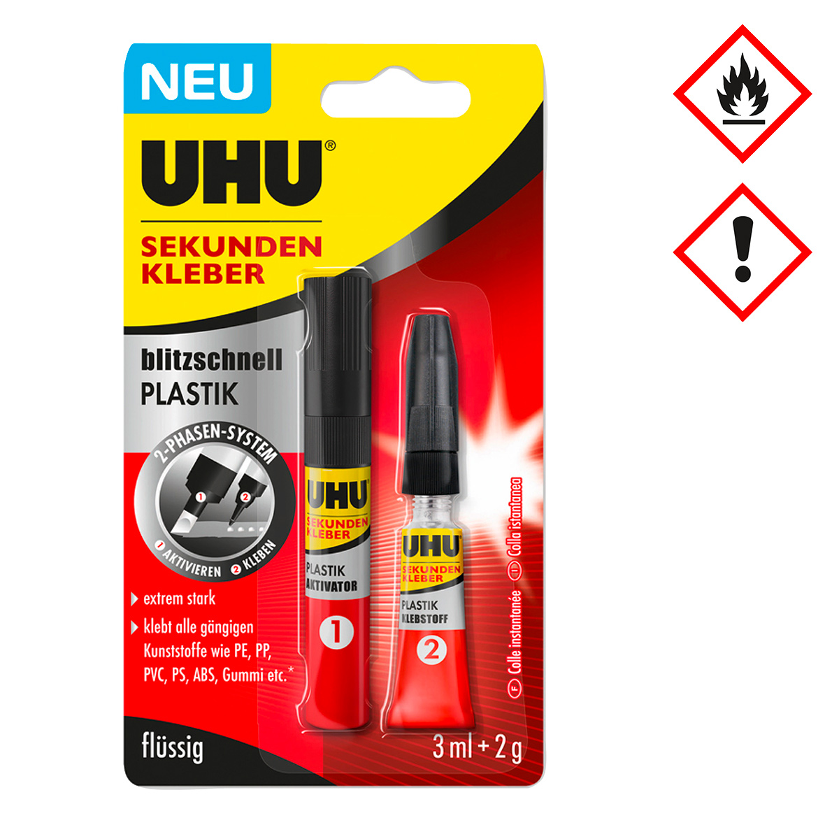 Uhu superglue superfast for plastic Uhu superglue superfast for plastic