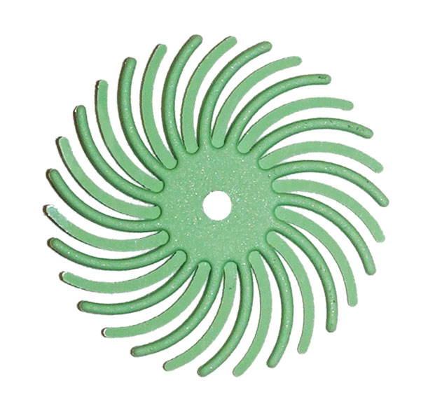 Dedeco Sunburst disc Ø 22 mm green