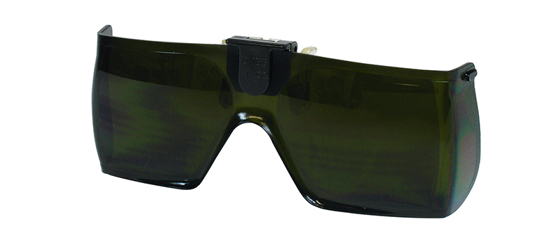 Schutzbrillenvorhänger dunkelgrün