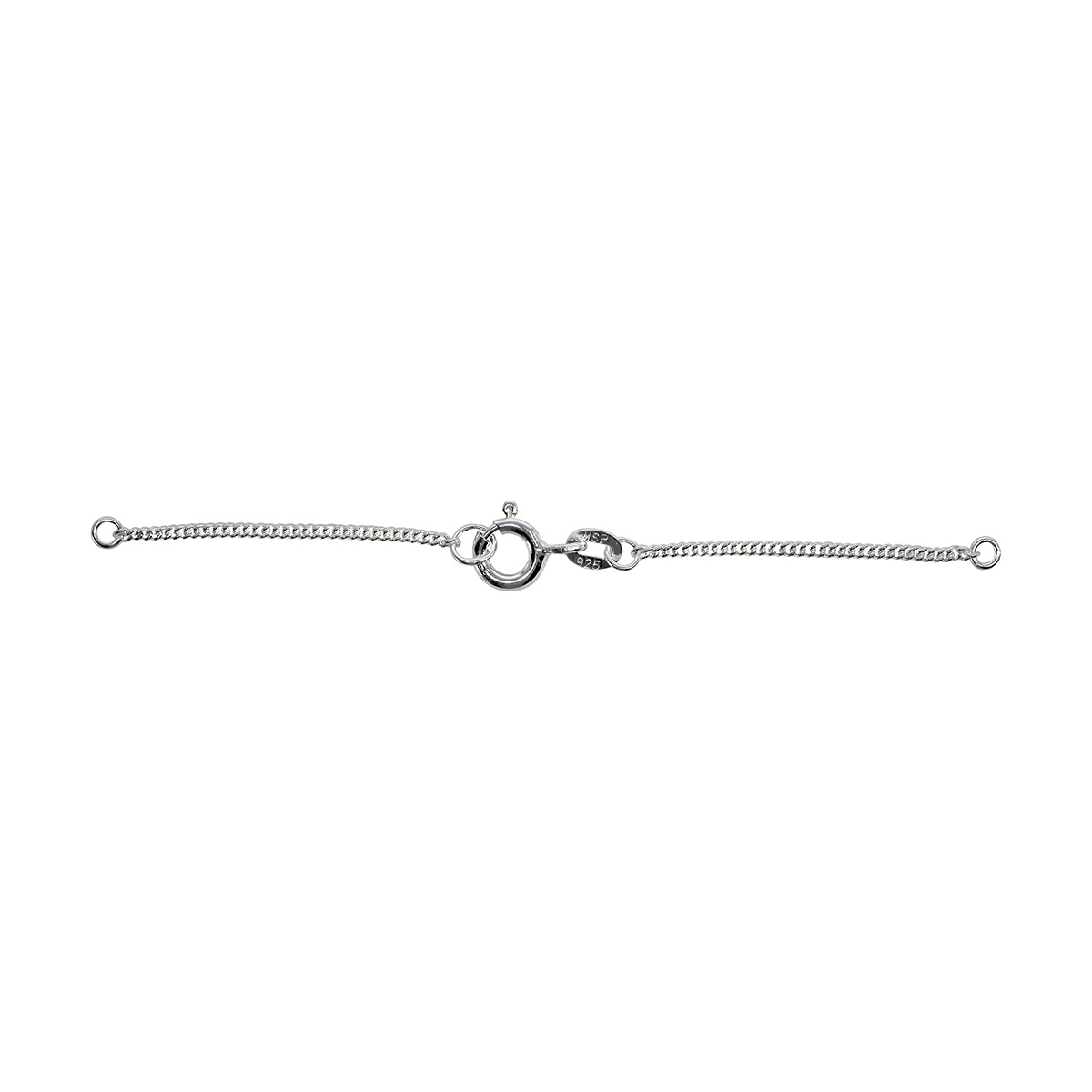 468D_79935 GUARD CHAIN SILVER, CURB CHAIN